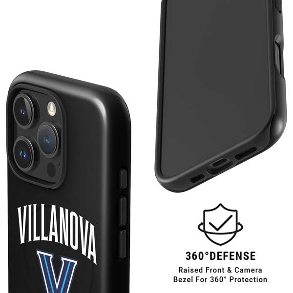Villanova University V Black iPhone 16 Pro Magsafe Impact Case