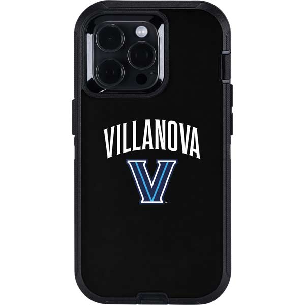 Villanova University V Black Otterbox Defender iPhone Skin