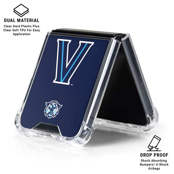 Villanova University V Galaxy Z Flip7 Clear Case