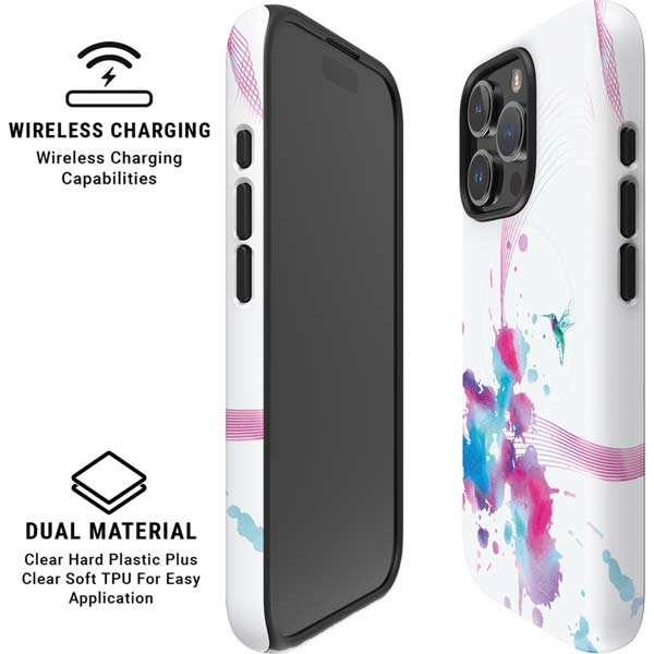 Violet Harmony (Hummingbird) iPhone 16 Pro Max Magsafe Impact Case