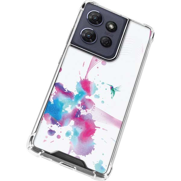 Violet Harmony (Hummingbird) Moto G Power 5G (2025) Clear Case
