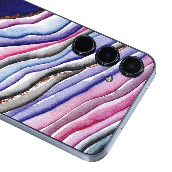 Geode Skin Violet Watercolor Geode Galaxy A55 5G Skin| Phone Skins – Skinit