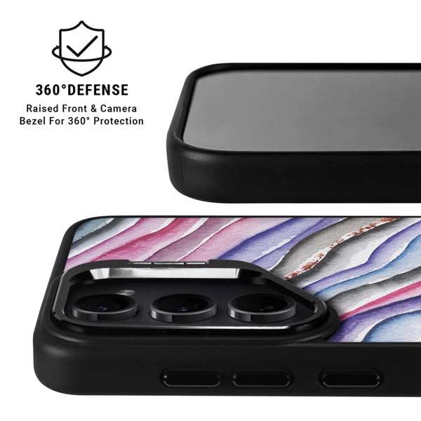 Violet Watercolor Geode Galaxy S26 Ultra Kickstand Case