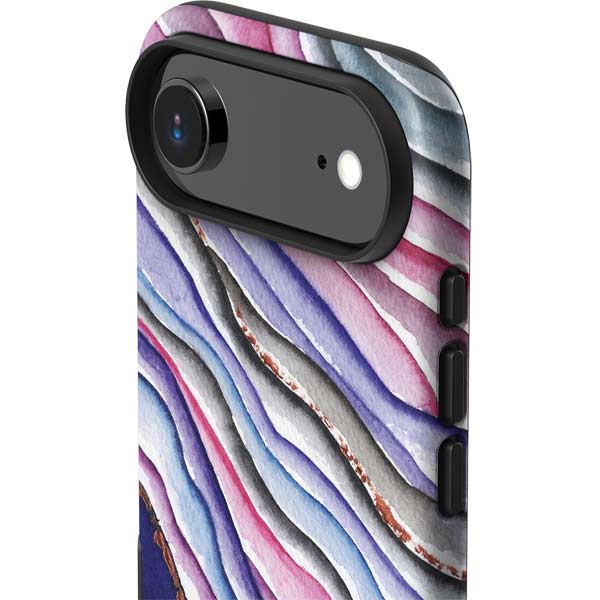 Violet Watercolor Geode iPhone 17 Air Impact Case