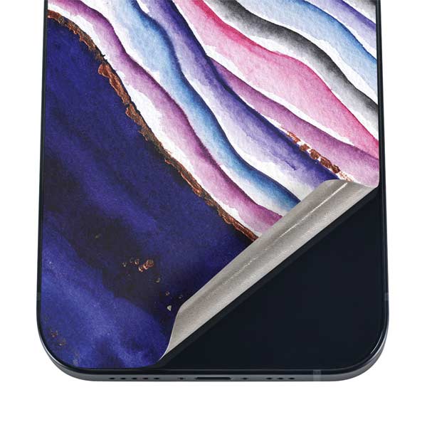 Violet Watercolor Geode iPhone 17 Pro Max Skin