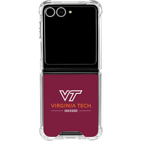 Virginia Tech University Hokiebird Galaxy Z Flip7 Clear Case