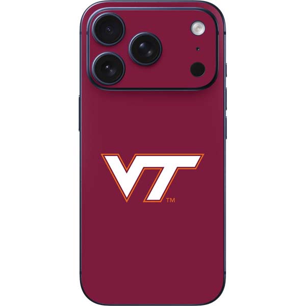 Virginia Tech University Maroon iPhone 17 Pro Max Skin