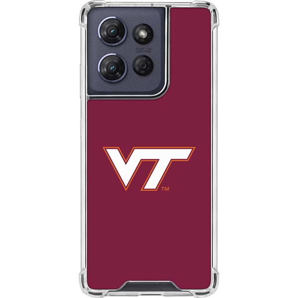 Virginia Tech University Maroon Moto G Power 5G (2025) Clear Case