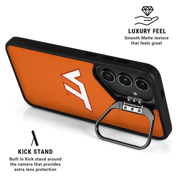 Virginia Tech University Orange Galaxy S26 Kickstand Case
