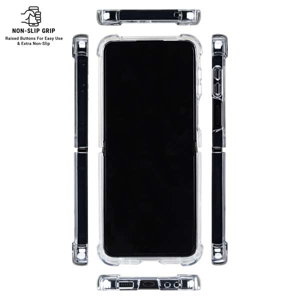 Virginia Tech University VT Galaxy Z Flip7 Clear Case