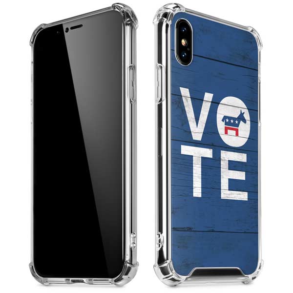 Vote Democrat iPhone X/XS Clear Case