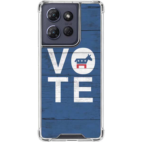 Vote Democrat Moto G 5G (2025) Clear Case