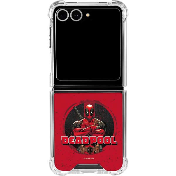 Marvel Deadpool Wade Wilson Galaxy Z Flip7 Clear Case