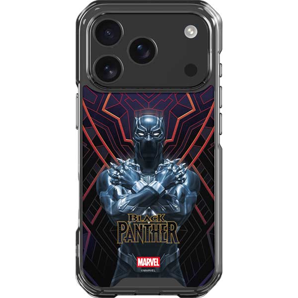 Marvel Black Panther Wakanda Salute iPhone 17 Pro Clear Case