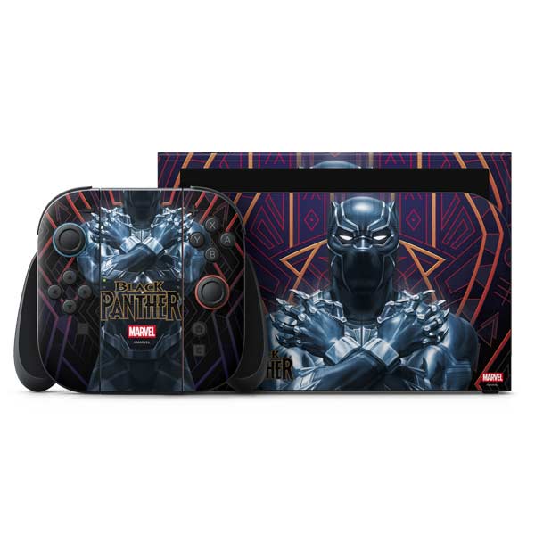 Marvel Black Panther Wakanda Salute Nintendo Switch 2 (2025) with Joy-Con Skin