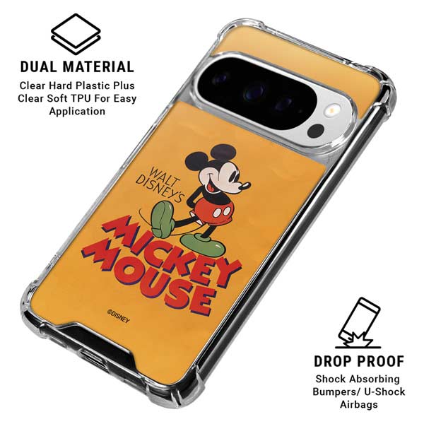 Disney Mickey Mouse Walt Disney Classic Character Google Pixel 10 Pro Clear Case
