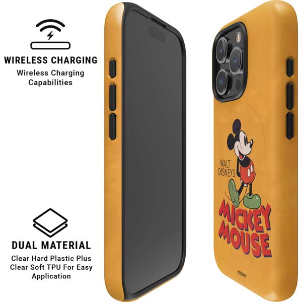 Disney Mickey Mouse Walt Disney Classic Character iPhone 16 Pro Max Magsafe Impact Case