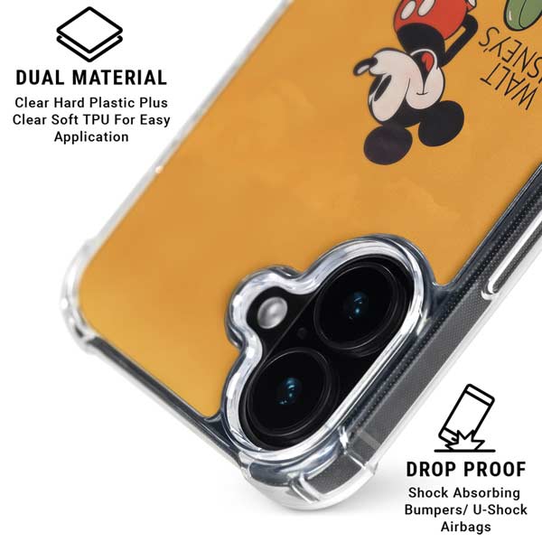 Disney Mickey Mouse Walt Disney Classic Character iPhone 17 Clear Case