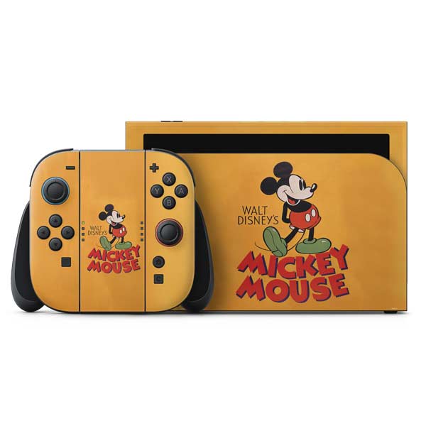 Disney Mickey Mouse Walt Disney Classic Character Nintendo Switch 2 (2025) with Joy-Con Skin