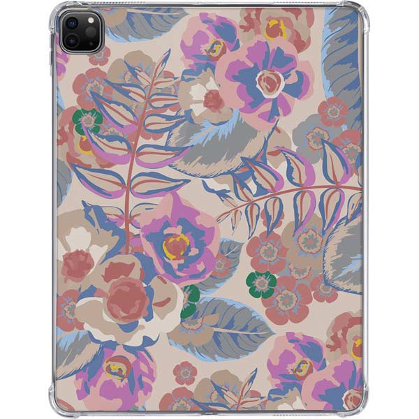 Warm Taupe Floral iPad Pro 11in (2024) Clear Case