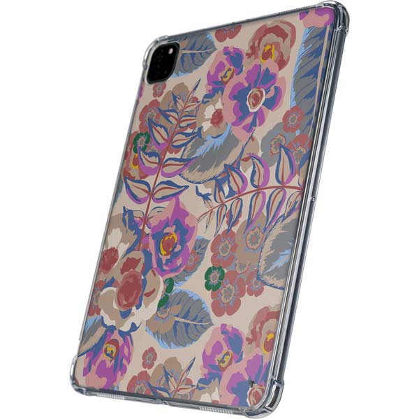 Warm Taupe Floral iPad Pro 11in (2024) Clear Case