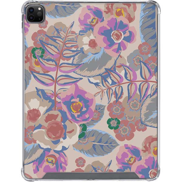 Warm Taupe Floral iPad Cases