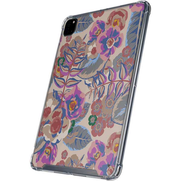 Warm Taupe Floral iPad Cases