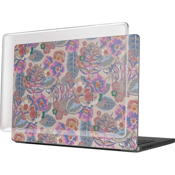Warm Taupe Floral MacBook Pro 14in (2021-24) Case plus Skin