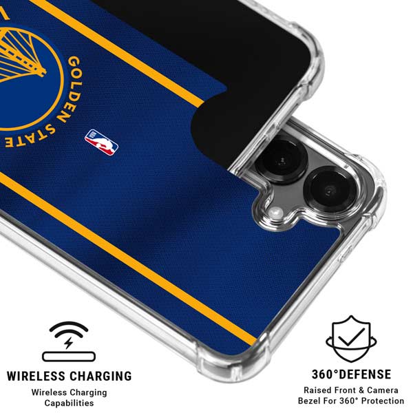 NBA Golden State Warriors Jersey Galaxy S26 Clear Case