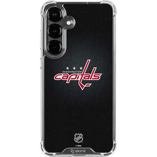 NHL Washington Capitals Black Background Galaxy S26 Plus Clear Case