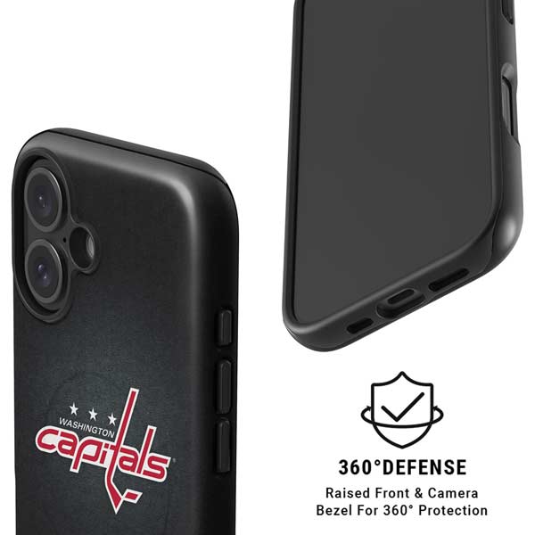NHL Washington Capitals Black Background iPhone 16 Plus Magsafe Impact Case