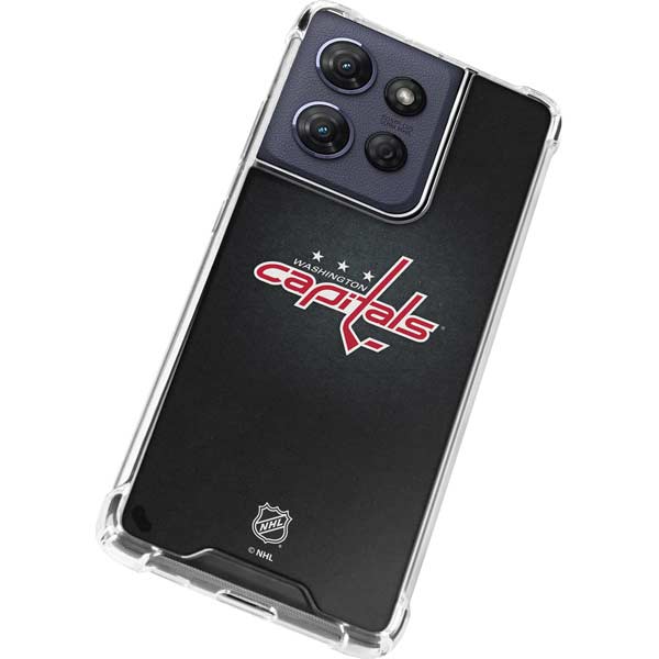 NHL Washington Capitals Black Background Moto G 5G (2025) Clear Case
