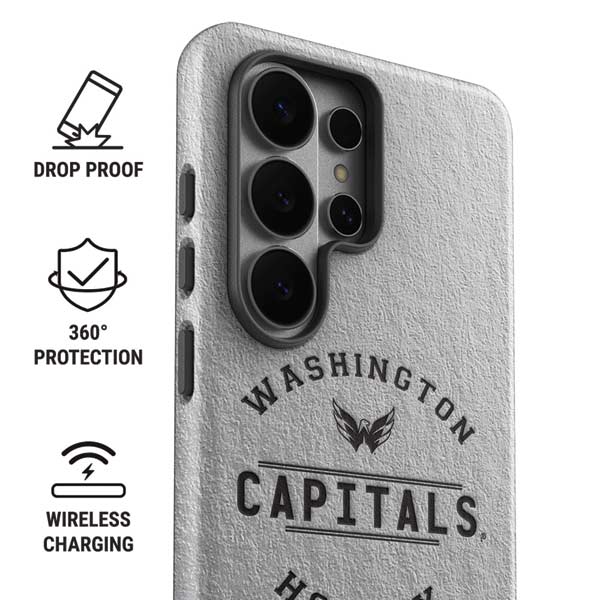 NHL Washington Capitals Black Text Galaxy S26 Ultra Impact Case