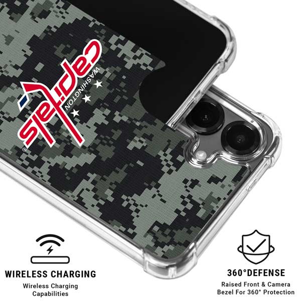 NHL Washington Capitals Camo Galaxy S26 Clear Case
