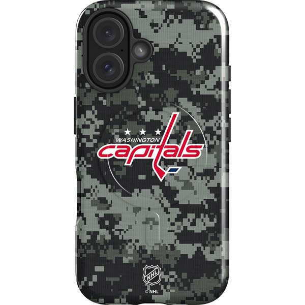 NHL Washington Capitals Camo iPhone 16 Magsafe Impact Case
