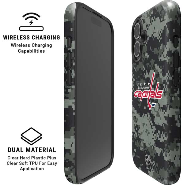 NHL Washington Capitals Camo iPhone 16 Magsafe Impact Case