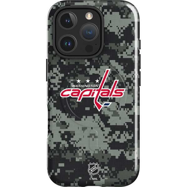 NHL Washington Capitals Camo iPhone 16 Pro Magsafe Impact Case