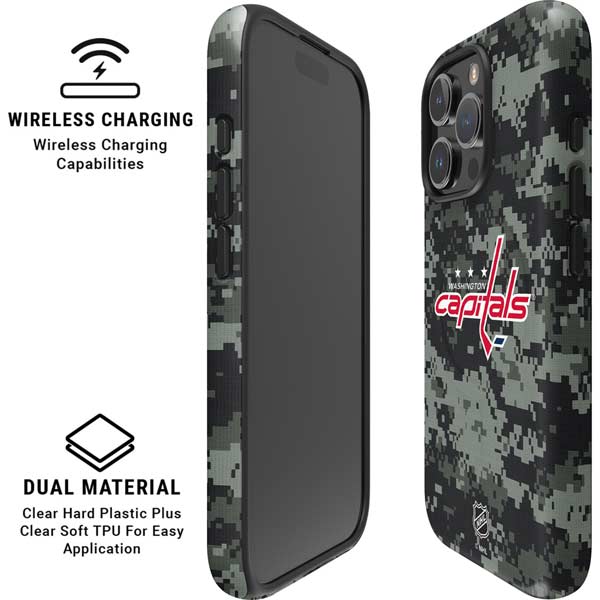 NHL Washington Capitals Camo iPhone 16 Pro Magsafe Impact Case