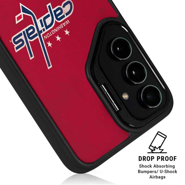 NHL Washington Capitals Distressed Galaxy S26 Ultra Kickstand Case