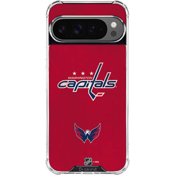 NHL Washington Capitals Distressed Google Pixel 10 Pro XL Clear Case