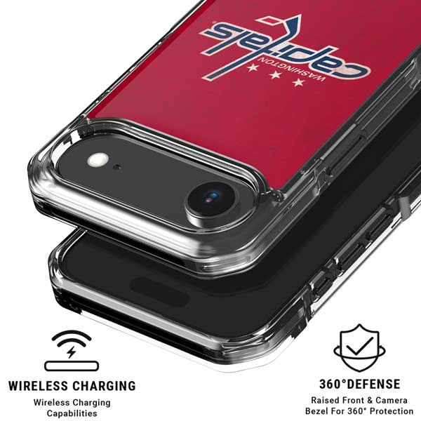 NHL Washington Capitals Distressed iPhone 17 Air Clear Case