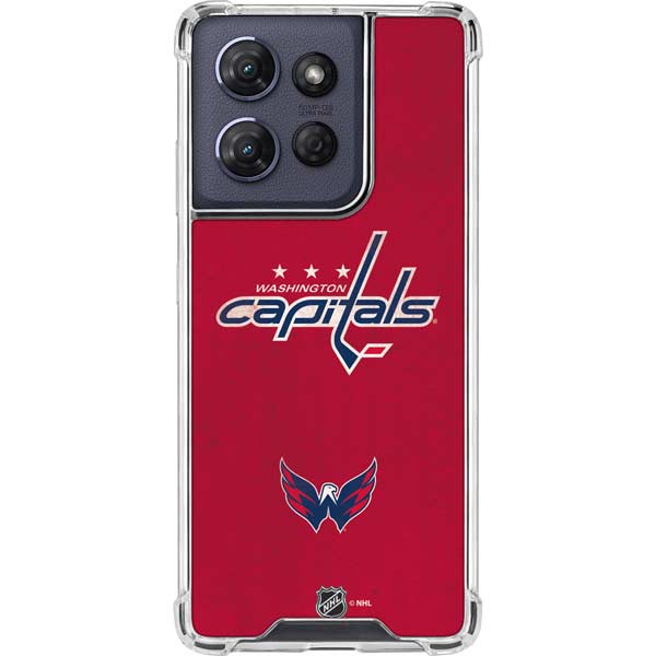 NHL Washington Capitals Distressed Moto G Power 5G (2025) Clear Case