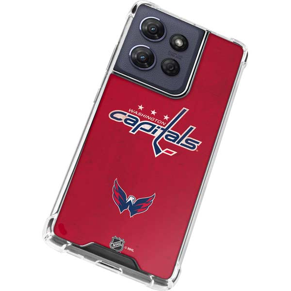 NHL Washington Capitals Distressed Moto G Power 5G (2025) Clear Case