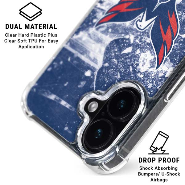 NHL Washington Capitals Frozen iPhone 17 Clear Case