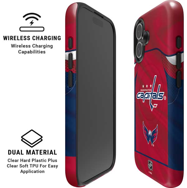 NHL Washington Capitals Home Jersey iPhone 16 Magsafe Impact Case