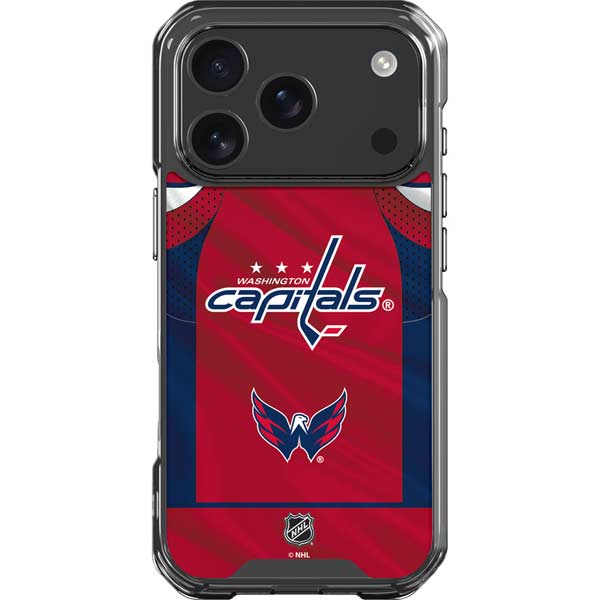 NHL Washington Capitals Home Jersey iPhone 17 Pro Clear Case