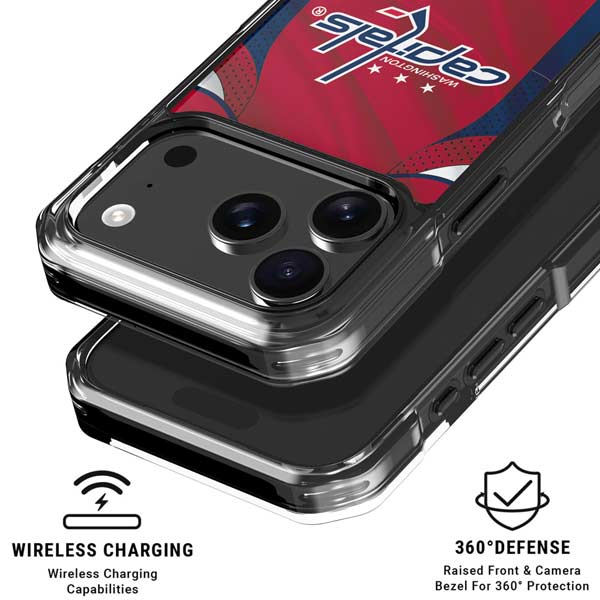 NHL Washington Capitals Home Jersey iPhone 17 Pro Clear Case