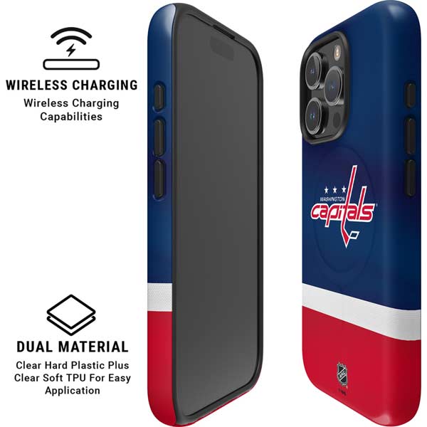 NHL Washington Capitals Jersey iPhone 16 Pro Magsafe Impact Case