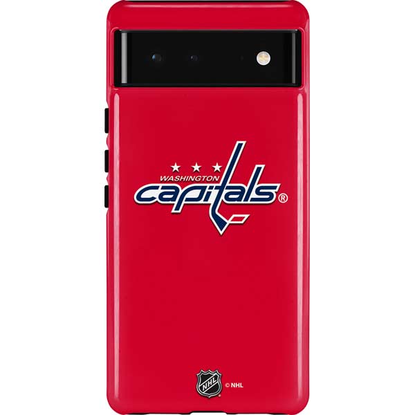 NHL Washington Capitals Solid Background Pixel Cases