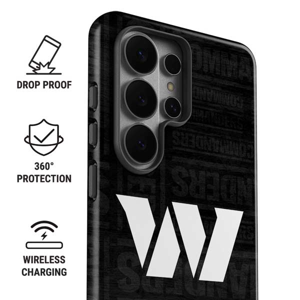 NFL Washington Commanders Black and White Galaxy S26 Ultra Impact Case